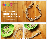 DIY Hemp Bracelets with Pearls