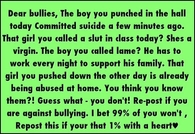 Dear Bullies