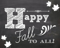 Happy fall to all