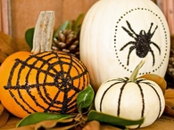 Black glitter pumpkins
