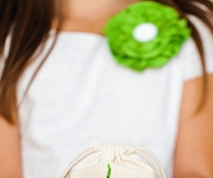 Glittered party favor bags
