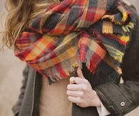 Tartan plaid scarf