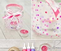 DIY Painted Glass Candle