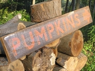 Pumpkin sign