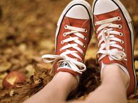 Orange Converse