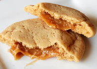 Caramel stuffed cookies