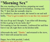 morning sex