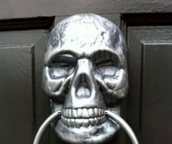 Skull door knocker