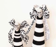 Yarn wrapped halloween trees