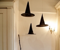Floating witch hats