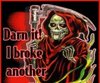 Darn it I broke another nail...