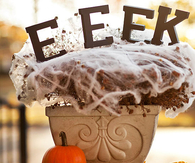 Spooky front door planter