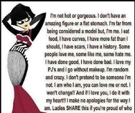 proud of who you are
