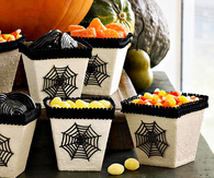 Spiderweb treat boxes