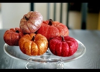Mini Glitter Pumpkins