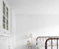 Minimal white bedroom