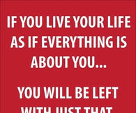 Just you