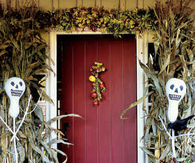 Skeleton gourd decoration