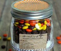 Fall Cookies in a Jar Gift Idea