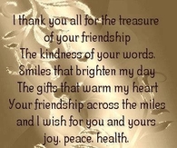 I thank you