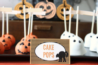 Jack o lantern and ghost pops