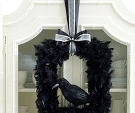 Black Crow Halloween Wreath