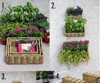 DIY hanging basket garden