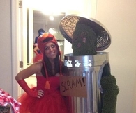 Elmo and oscar the grouch