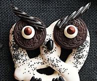 Haunted Owl Pretzels