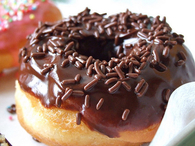 Chocolate sprinkle donut