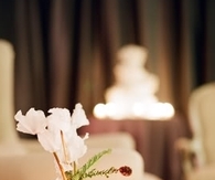 Floral and candle decor
