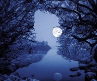 Moon reflecting