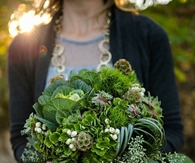 Green wedding bouquet