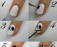 DIY Nails Jack Skellington