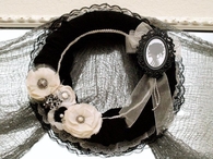 Halloween Black Vintage Wreath