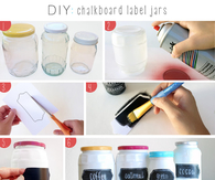 DIY Chalk Board Label Jars