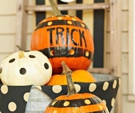 Painted Halloween Pumpkins