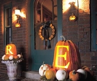 Halloween Initial Pumpkins