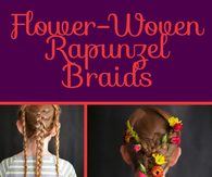 DIY Flower Woven Rapunzel Braids