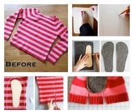 DIY Sweater Slipper