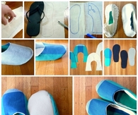 DIY Fabric Slippers