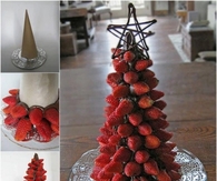 DIY Strawberry Christmas Tree