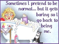 sometimes I pretend to be normal