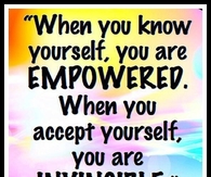 when you accept yourself