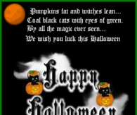 We wish you luck this Halloween