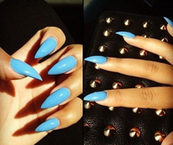 Blue beautiful nails