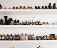 Shoe shelf decor