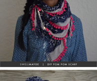 DIY Pom Pom Scarf