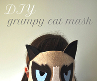 Grumpy cat mask