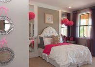 Girly pink room